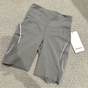 Lululemon Grey Biker Shorts - Size 4 - New with tags!